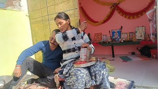Aaj खतरनाक Sardi me gajar ka halwa bnaya पतिदेव se लड़कर #vlog #7january2026