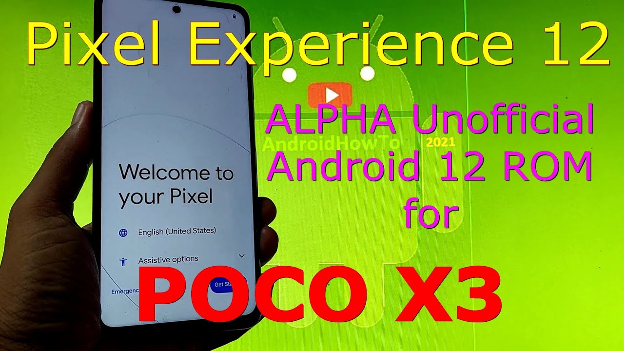 Pixel Experience ALPHA Android 12 for Poco X3 NFC (Surya) - YouTube