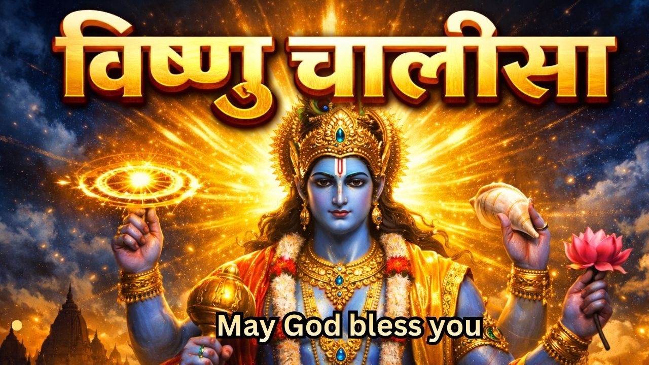 श्री विष्णु चालीसा पाठ | Vishnu Chalisa | सुख समृद्धि के लिए दिव्य स्तुति #divyamantragyan #vishnu