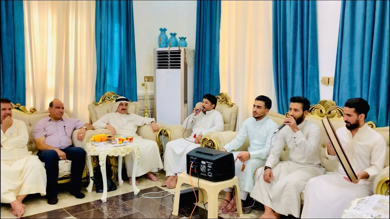 وصلة انشادية رائعة في دار الشيخ حمدي مخيبر || القصائد في الوصف