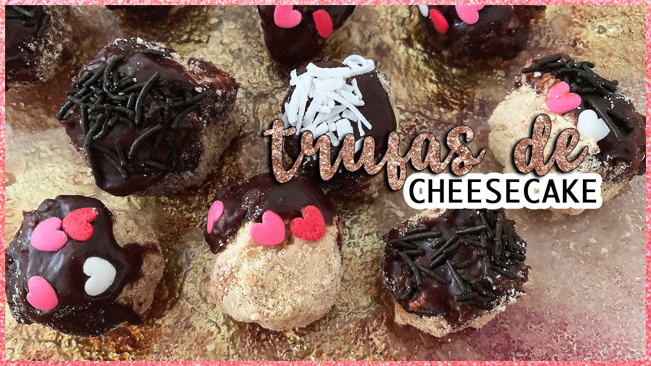 🧀❤️ TRUFAS de CHEESECAKE - TRUFAS de QUESO CREMA y CHOCOLATE