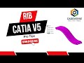 Rib Tool in CATIA V5 | Solid Sweep Feature Explained Step by Step