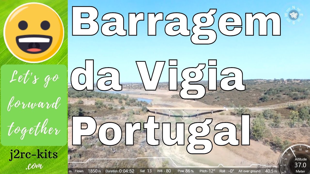 Redondo Portugal (Barragem da Vigia) - One day trip vlog in Portugal - Parrot Bebop 2