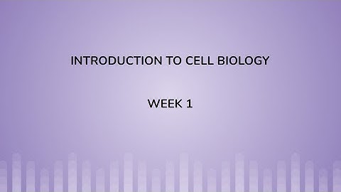 Week 1: NPTEL - Introduction to Cell Biology ( Live Interaction Session)