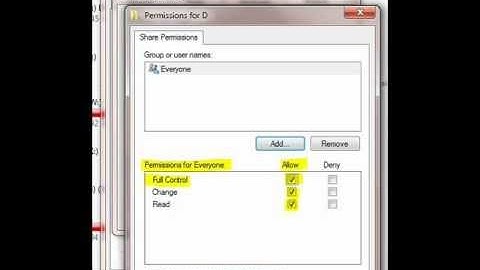 Setting Security and Sharing Properties from Windows 7 to Network and Map Drives with Windows XP