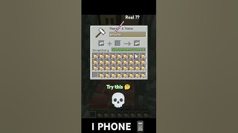 What can an iPhone become in Minecraft || 💀🤔 #shorts #minecraft