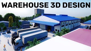 3D warehouse design architectural walkthrough