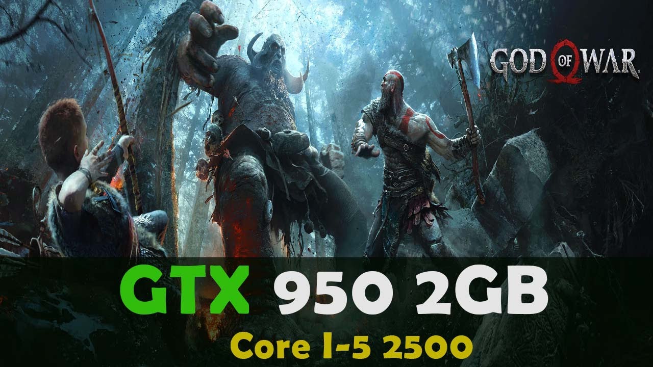 God Of War Pc Gameplay | GTX 950 2gb | intel core I5 2500 12gb Ddr3 ram