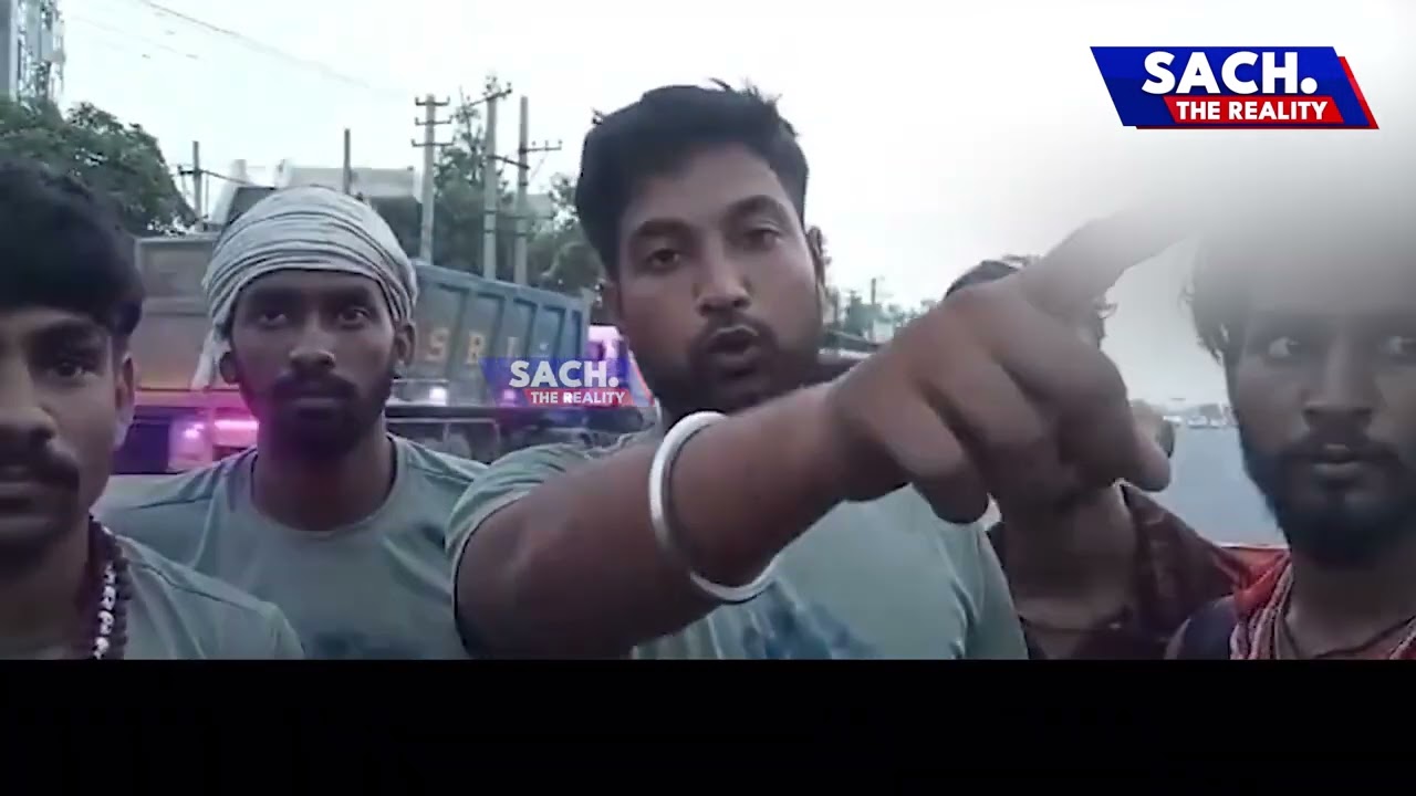 KANWARIYAS PROTEST ON GURUGRAM DELHI JAIPUR HIGHWAY