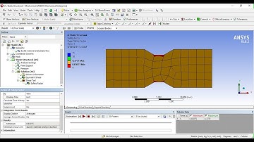 Ansys tutorials : Ductile materials failure criteria