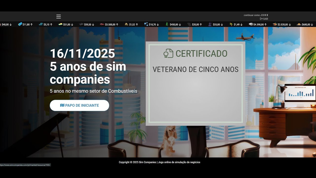 LIVE! Papo de Iniciante  I 5 ANOS de Sim Companies‬