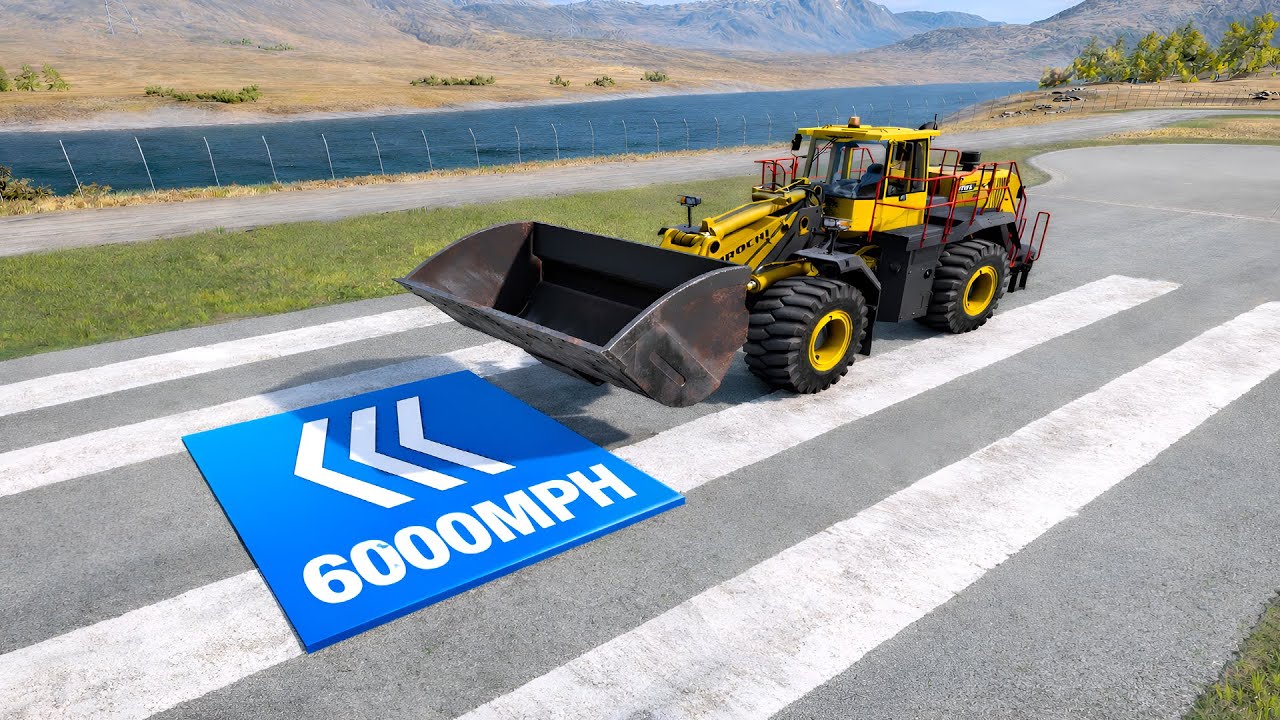 Cars VS dash plate 6000Mph Challenge in Beamng Drive!