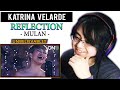 GUITARIST Reacts to KATRINA VELARDE - REFLECTION (MULAN) | First Time Reaction