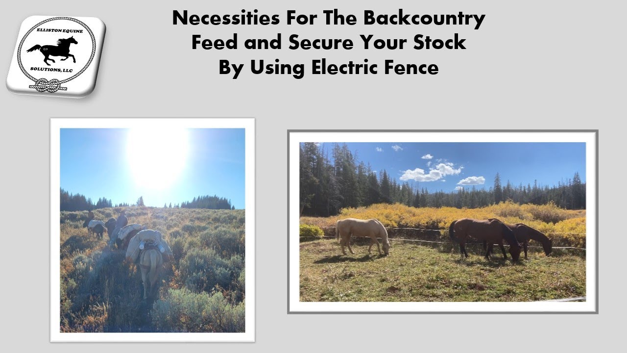 Backcountry Electric Fence Set Up YouTube