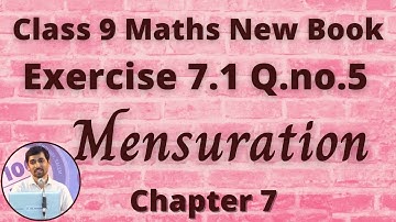 TN Class 9 Maths Mensuration Exercise 7.1 Q.no.5 Chapter 7 Alexmaths Heron’s Formula
