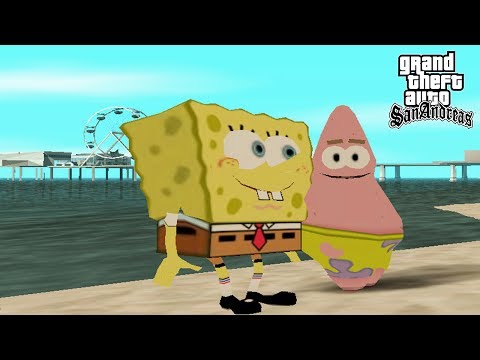 SPONGEBOB & PATRICK TERDAMPAR - GTA Kocak Indonesia