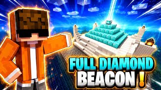 I MADE A FULL DIAMOND BEACON IN HARDCORE