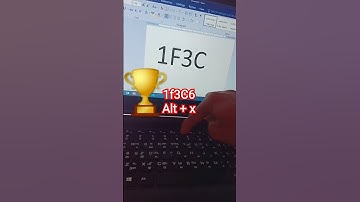 How to make trophy 🏆 symbol in ms word.#tricks #shorts #computer