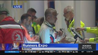 Boston Marathon Expo Opens As Thousands Of Runners Arrive
