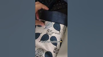 Túi đựng bình nước mang đi Lá dẹt màu xanh navy xinh xắn, thân thiện môi trường