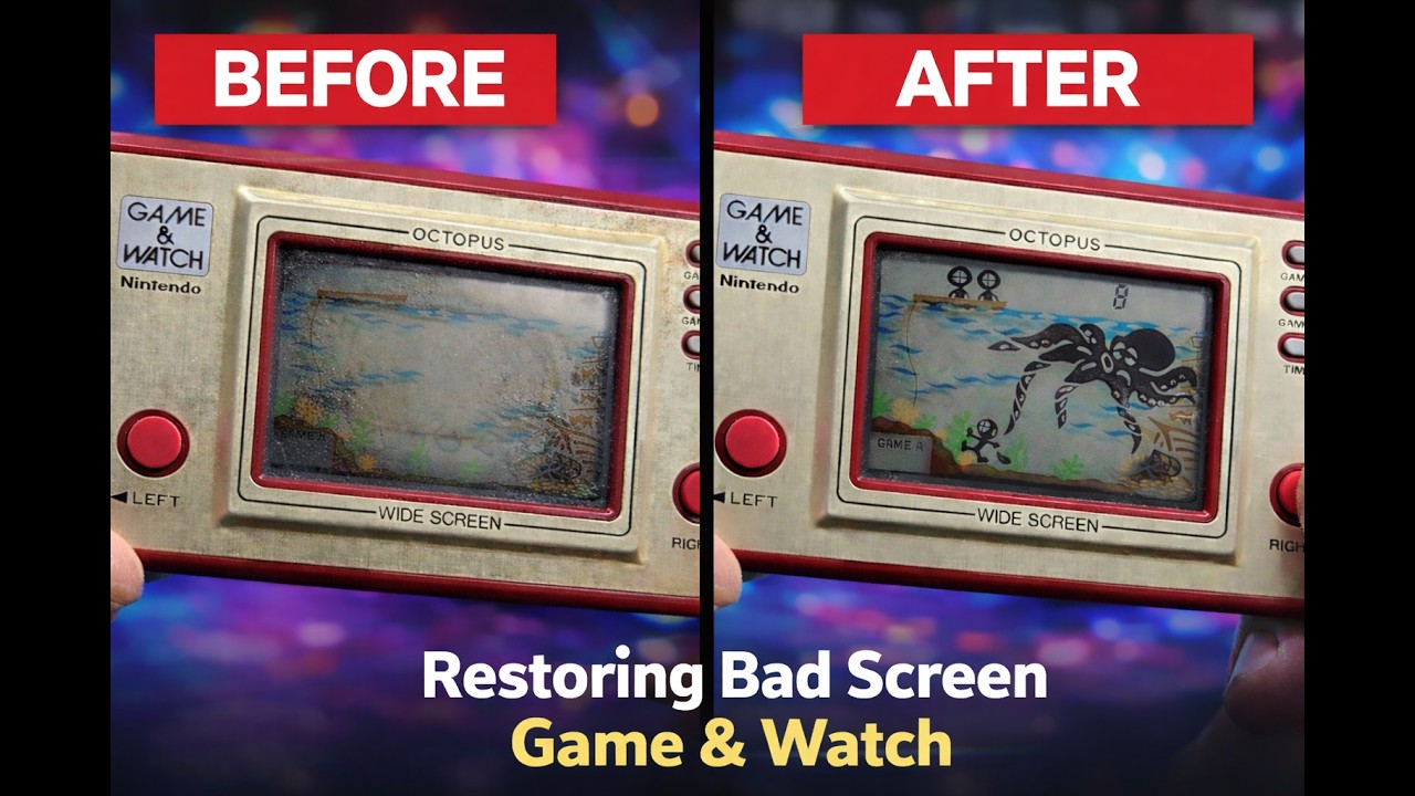 Game & Watch Screen Repair: Octopus Edition - YouTube