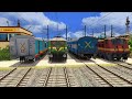 Trains Crossing at Railroad Crossing – indian railways | Level Crossing Train | Railroad Tracks