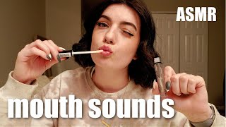 ASMR | sticky mouth sounds, lipgloss & gum chewing | ASMRbyJ