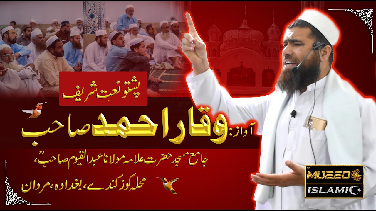 Waqar Ahmad Sahib Pashto Naat Khawan | Pashto Naats | Millad Sharif 2023