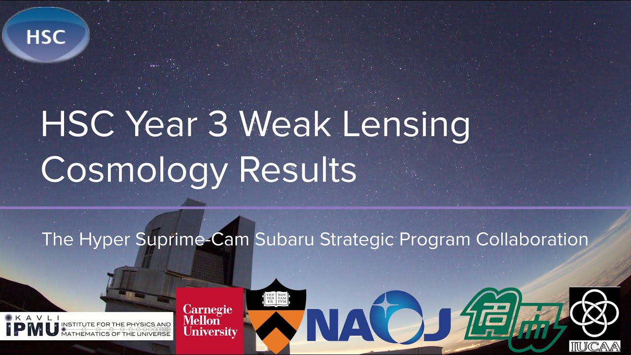 Subaru Hyper Suprime-Cam collaboration Cosmology Webinar