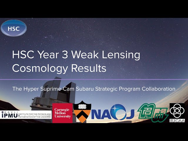 Subaru Hyper Suprime-Cam collaboration Cosmology Webinar