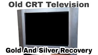 Old CRT Television IC Chips Gold And Silver  Recovery | Recover Gold And Silver From Television