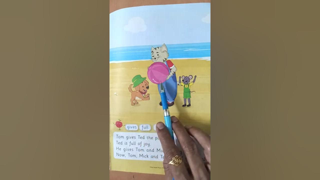 STD SR. kg, sub English Vikas Apple Phonic Primer Reading book Pg no