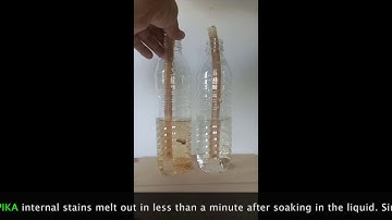 Experiment of washing hose of vending machine using ECOPIKA