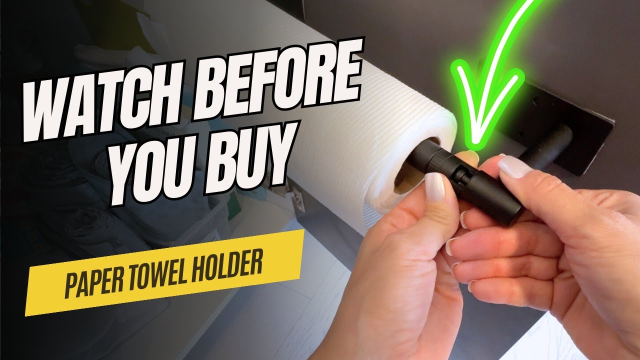 Easy Install Paper Towel Holder. A Game Changer!