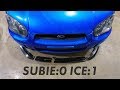 How Much Damage Did This Subaru STi Take After Drifting on a Frozen Lake?!