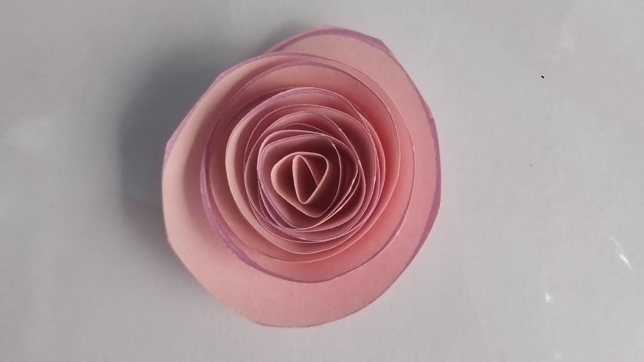 How to make paper Rose flower New paper Rose flower Easy paper Rose