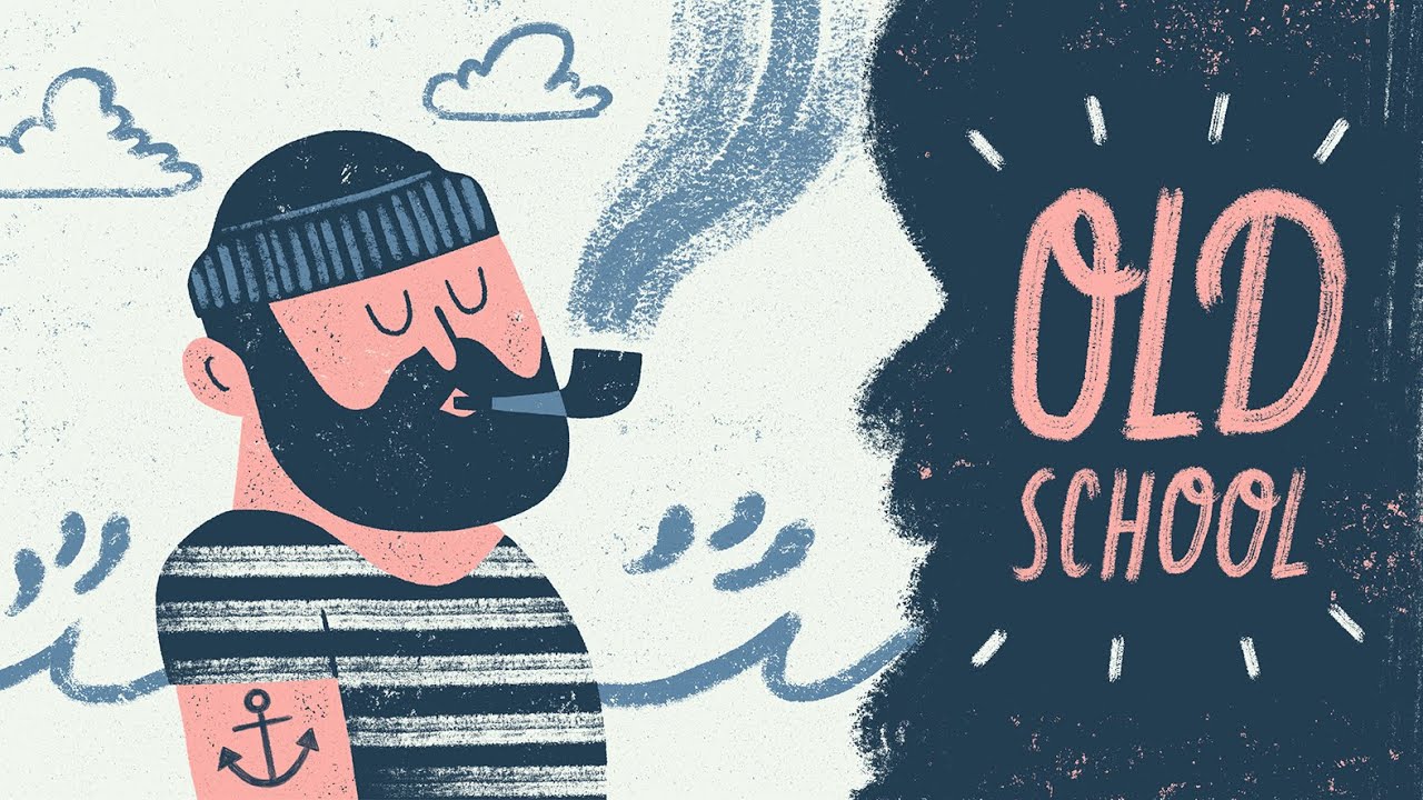 Vintage Nautical Illustration in Procreate | Easy Texture + Colour Tricks