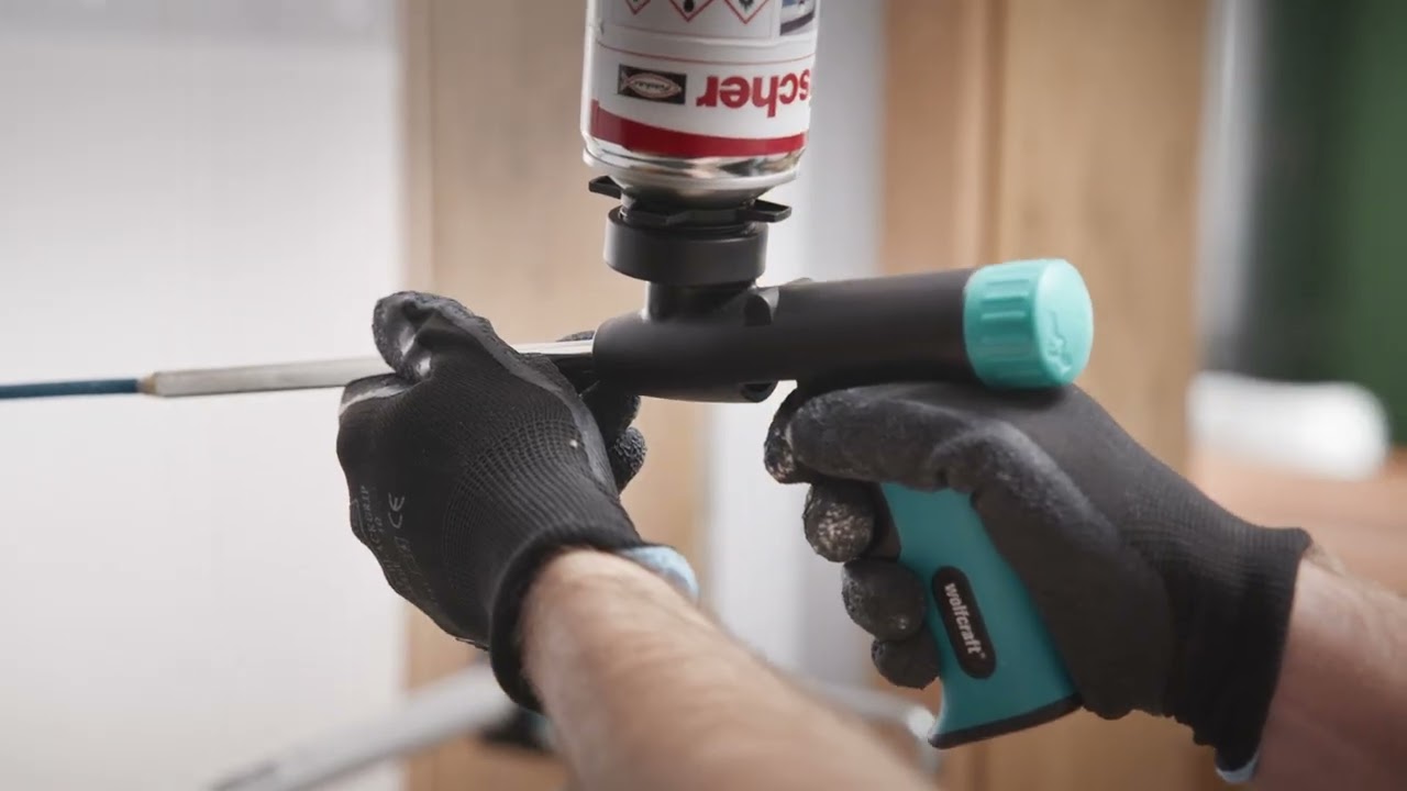 Foam Applicator Gun: For accurate sealing, insulating, and gluing