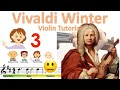 Vivaldi Winter 1st movement easy version - Four Seasons Sheet music and easy violin tutorial