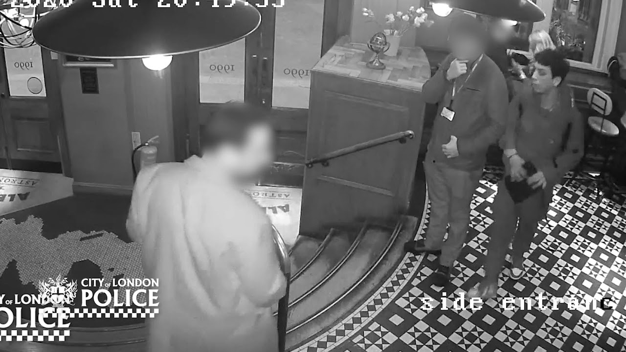 City of London Police - convicted bag thief CCTV - YouTube