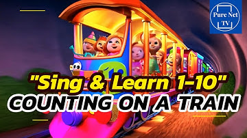 🚂 Counting on a Train | Fun Kids Song with Lyrics 🎶 | Learn Numbers 1-10 ✨🔢 #KidsSongs #music