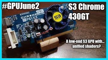 That time S3 made a GPU with unified shaders... #GPUJune2