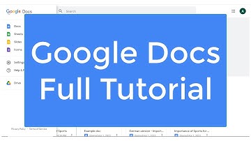 Google Docs Full Tutorial (2022) | Urdu/Hindi