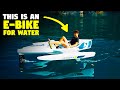 Glide over water with the ebike like boat