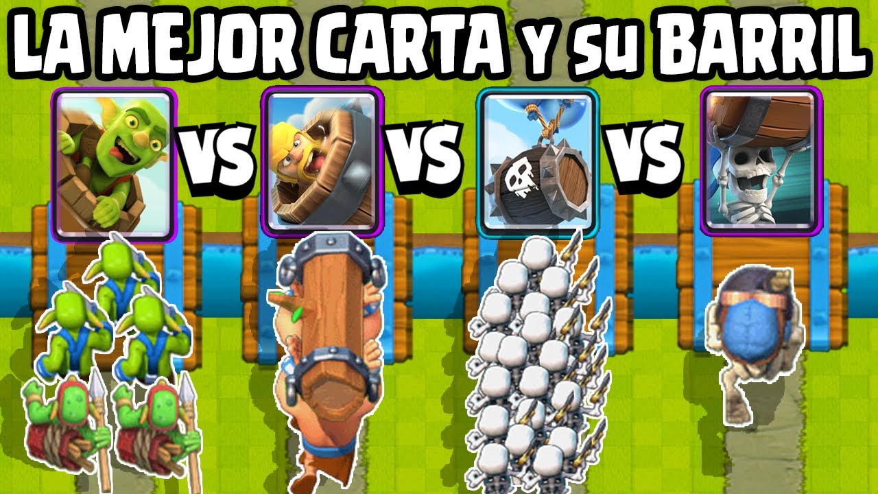 CUAL ES LA MEJOR CARTA Y SU BARRIL | OLIMPIADAS de CLASH ROYALE - YouTube