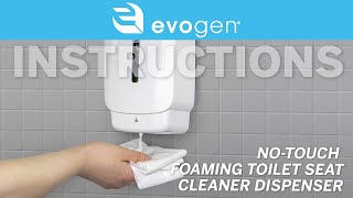 Evogen® No-Touch Foaming Toilet Seat Cleaner Dispenser (EVNT5-FDIS) Instructions
