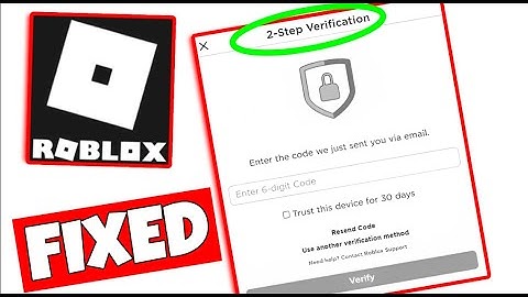 How To Fix 2 Step Verification Not Sending Email - Not Getting Verification Code On Roblox