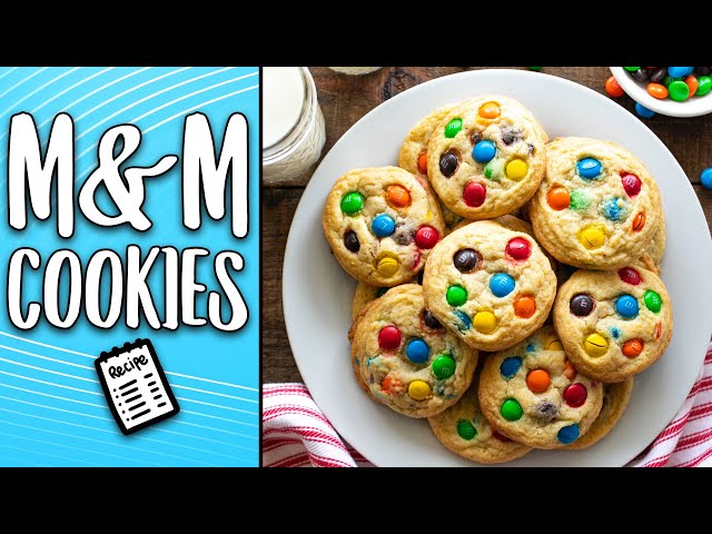 M&M Cookies (with Video!) - Sugar Spun Run