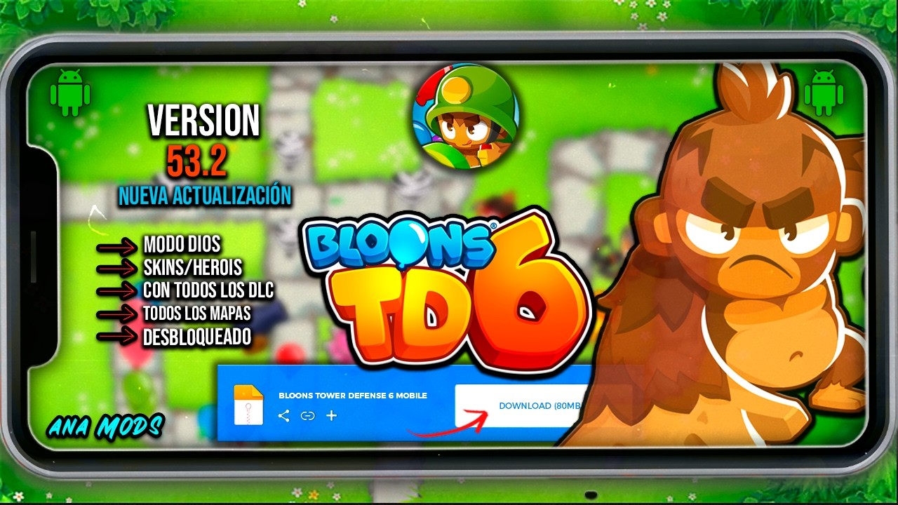 BLOONS TD 6 MOD MENU v53.2 MOBILE PARA ANDROID EN 2026 ¡ASÍ QUEDÓ MUY ...