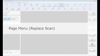 Panasonic Image Capture Plus Demo - Page Menu (Replace Scan)
